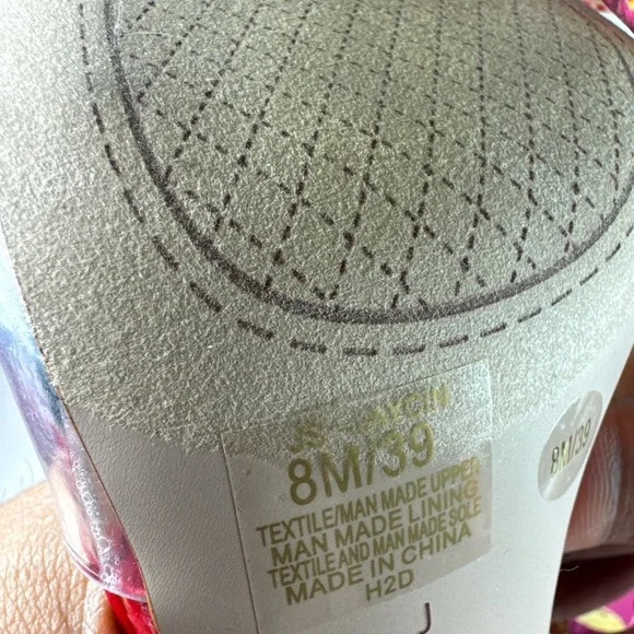 Jessica Simpson Jaycin Pink Floral Sandal Heels Women’s Size 8 - Picture 12 of 12